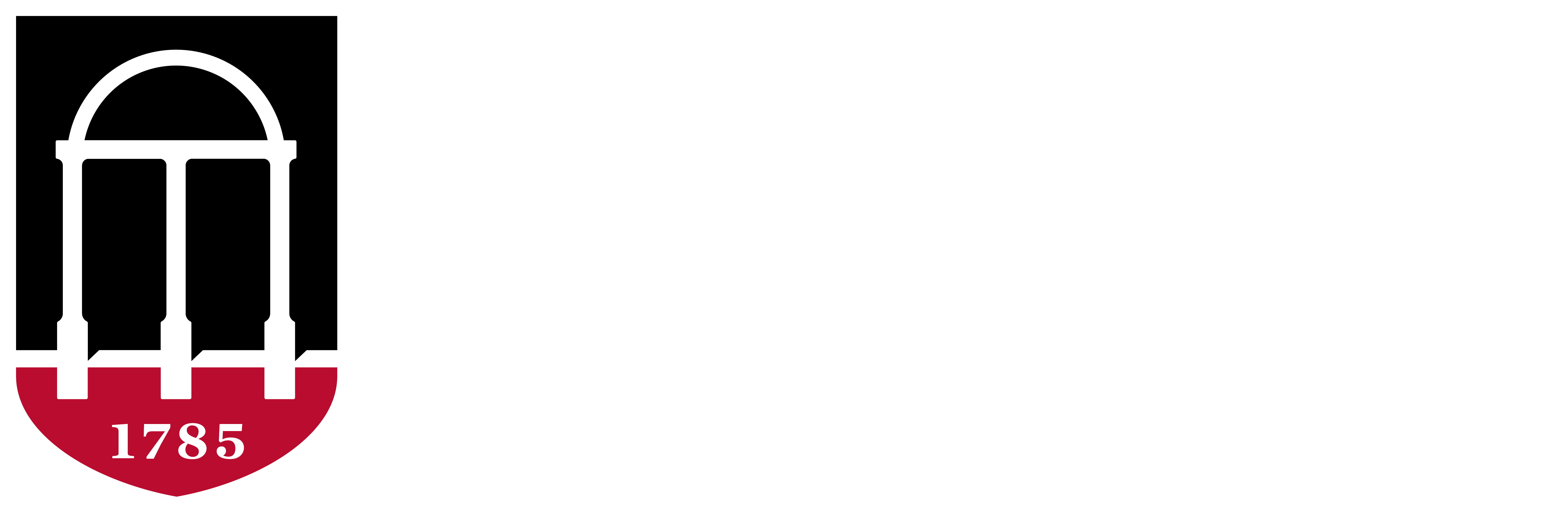 University of Georgia logo, horizontally-aligned