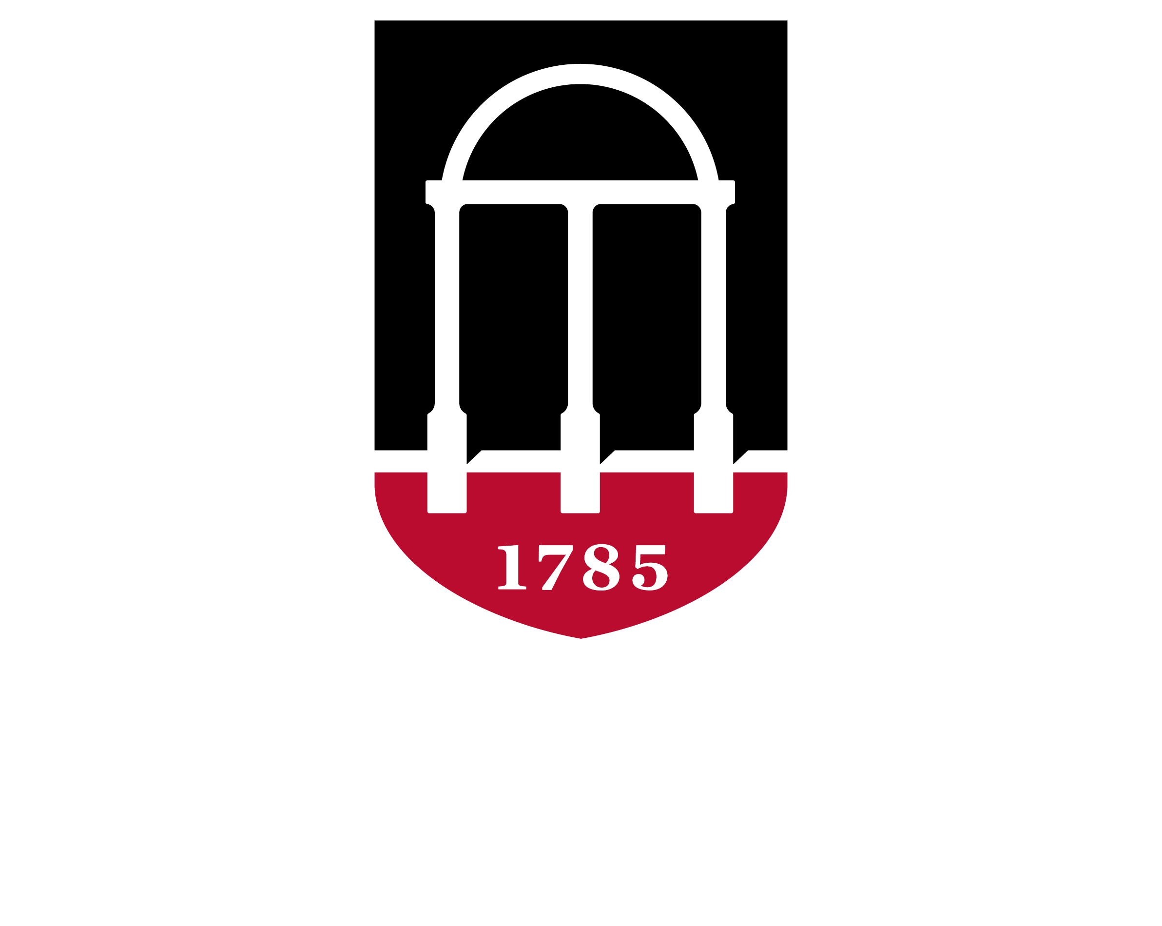 University of Georgia logo, vertically-aligned